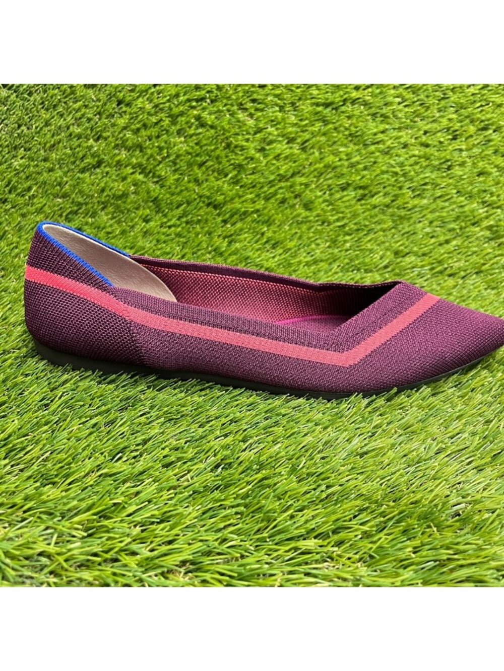 Rothy's The Point Womens Size 9.5 Purple Casual Classic Slip On Ballet Flats